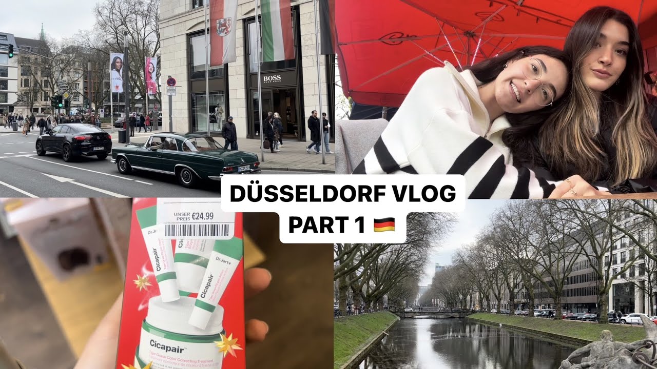 DÜSSELDORF VLOG PART 1 🇩🇪 | kahve içtik ☕️| indirimden alışveriş yaptık🛍️| Dr.Jart yurt dışı fiyatı💶