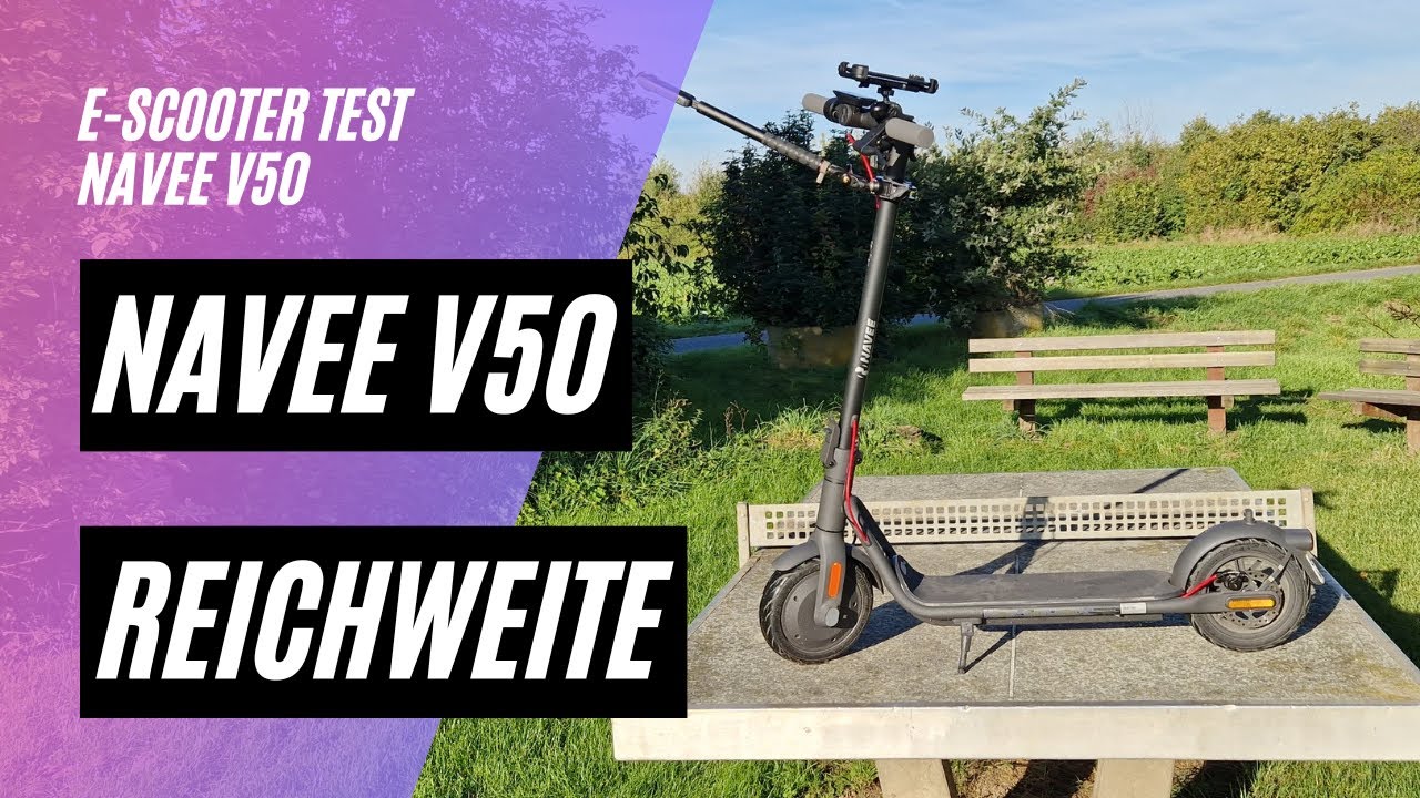 🛴 NAVEE V50 ABE 🏆 Reichweitentest (350W ; 36V ; 10,4AH)