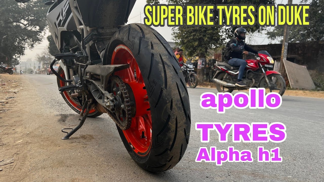 KTM 200 DUKE And Install Apollo Alpha h1|| KTM 200 || super bike tyres #vlogs