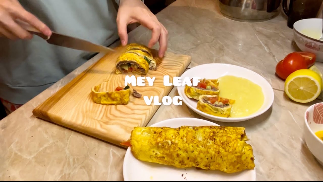 Cooking Brizol at home. Easy homemade Pilaf recipe. Omelet for breakfast. Having Dinner at a Cafe.