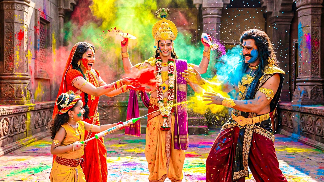 बाल कान्हा ने नारायण के सामने कंस के ऊपर रंग डाल दिया | यशोमती मईया के नंदलाला | Shree Krishan Leela