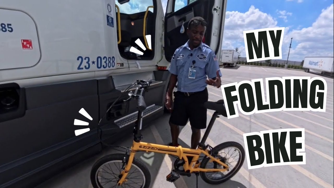 Walmart Truck Driver - Showing How I Bring My Zizzo Folding Bike With Me To Work