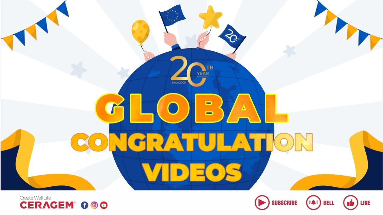 Ceragem 20th Anniversary Global Congratulation Videos