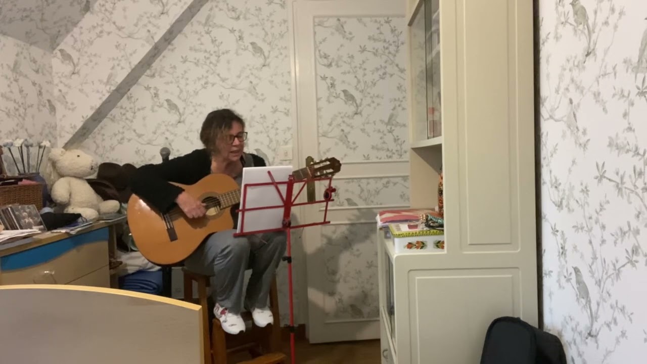 Mon père, Sylvie Vartan, reprise guitare et voix 