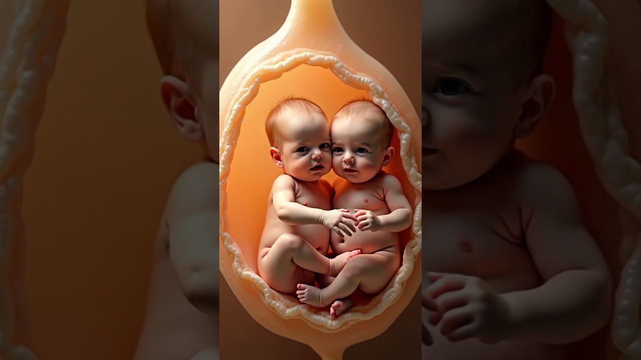 Unborn Twins Hug Each Other A Miracle of Life 👶🤱 
