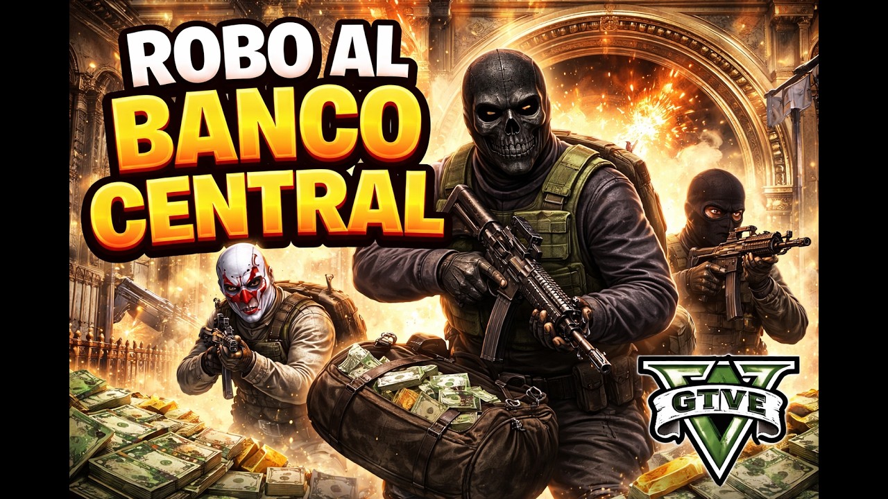 EL GRAN ROBO AL BANCO CENTRAL EN GTAHUB