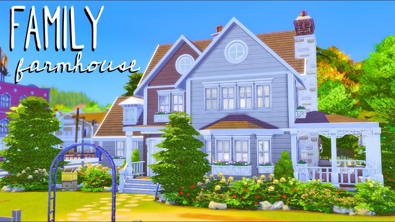 Family Farmhouse 👨🏼‍🌾 // Sims 4 Speed Build