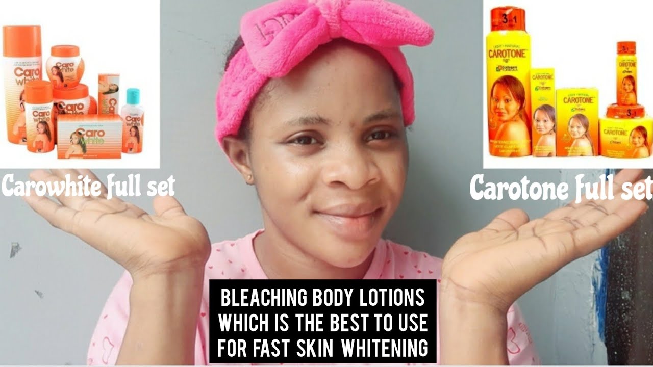 Отбеливающие лосьоны для тела CAROWHITE и CAROTONE FULL SET, какой из них более эффективен и как ...