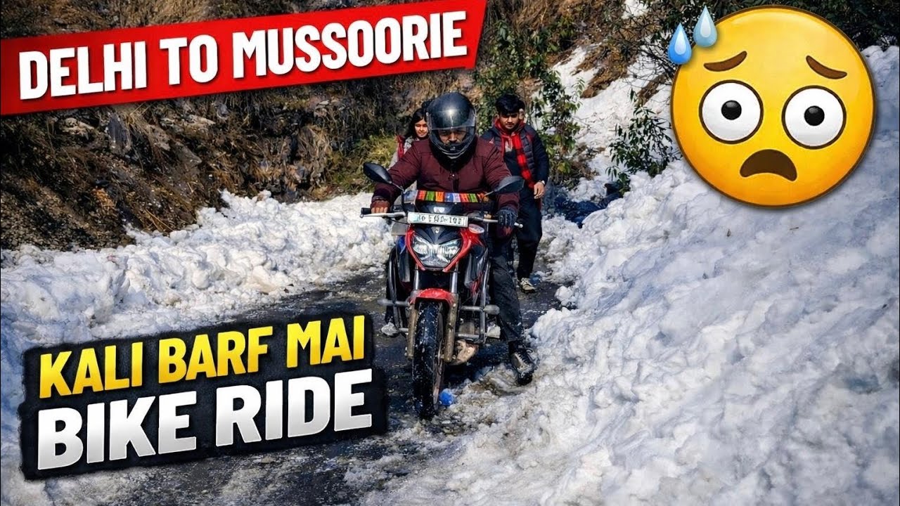 Kali Barf Par Bike Ride | Zindagi Ka Sabse Khatarnak Safar 🏍️