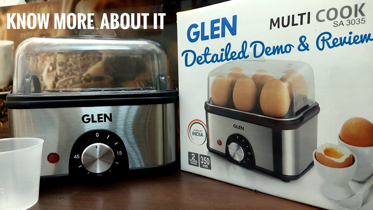 Detailed Demo And Review of Glen Multi Cook SA 3035 | Know Everything About Glen Egg Boiler SA 3035