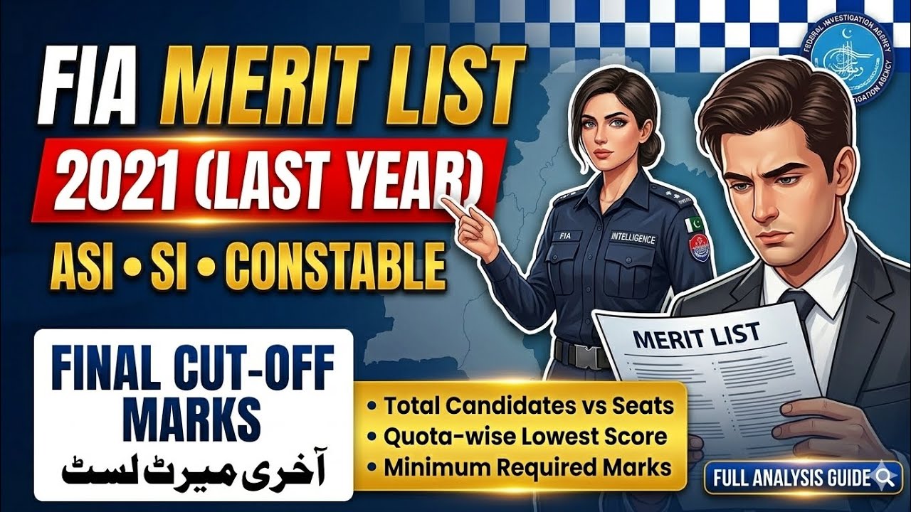 FIA Merit List 2021 (Last Year) | Full Analysis, Minimum Marks & Competition Guide