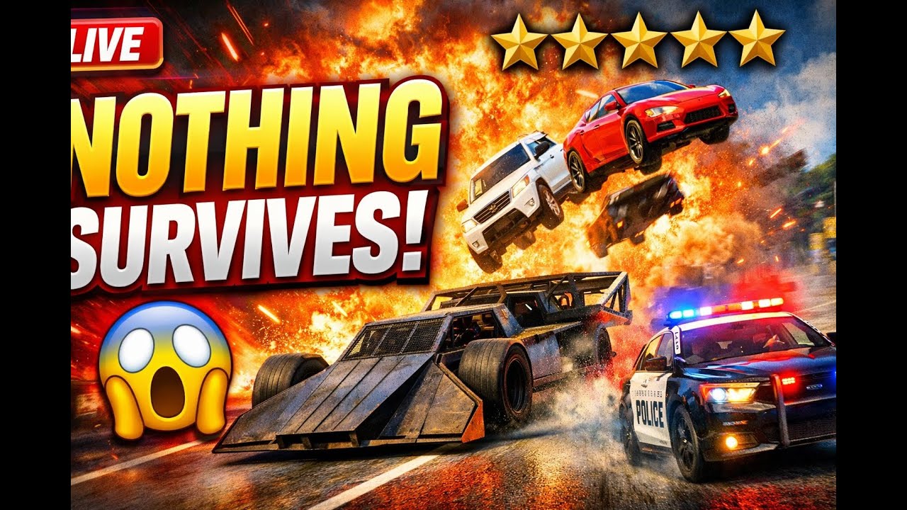 🚗💥 GTA V LIVE 🔴 RAMP BUGGY vs 5 STAR POLICE! THE CITY IS DESTROYED 😱🔥