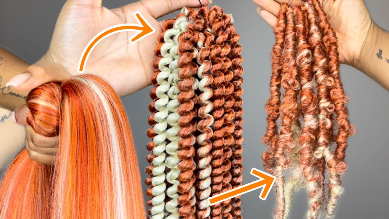 Create Your Own Custom Color Butterfly Locs | DIY Spring Twist Hair From Braiding Hair