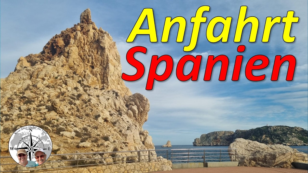 Anfahrt Spanien mit 3 Übernachtungen und 3 Stellplätzen