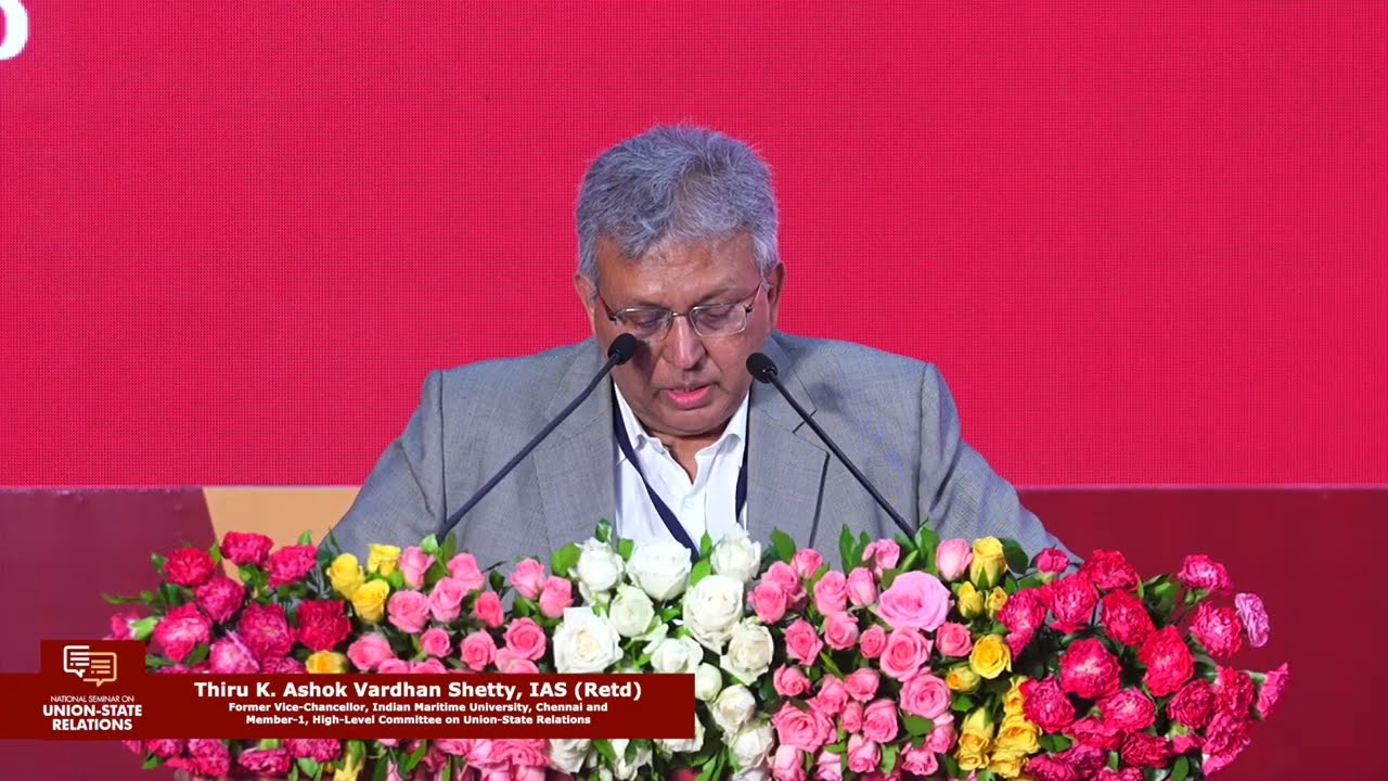 Thiru K. Ashok Vardhan Shetty, I.A.S.(Retd.) - (1) Language, (2) Education & (3) Health
