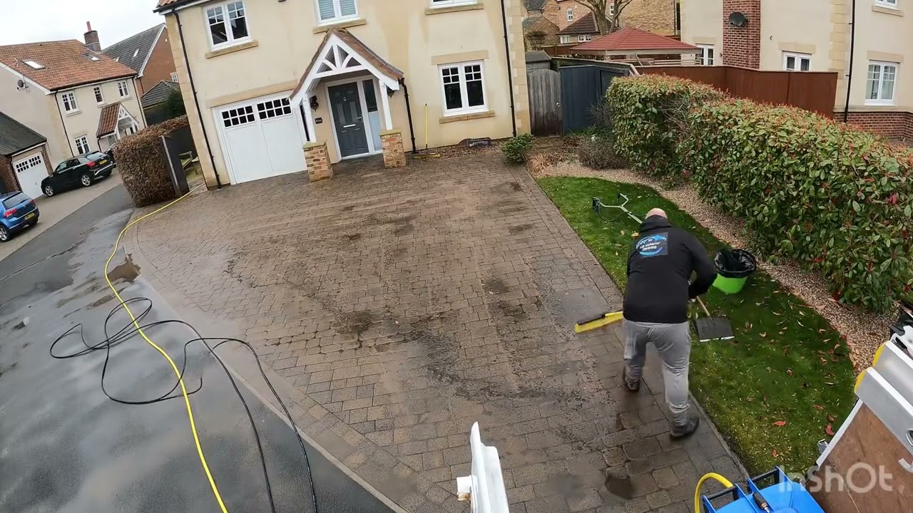 Gutter and driveway clean
