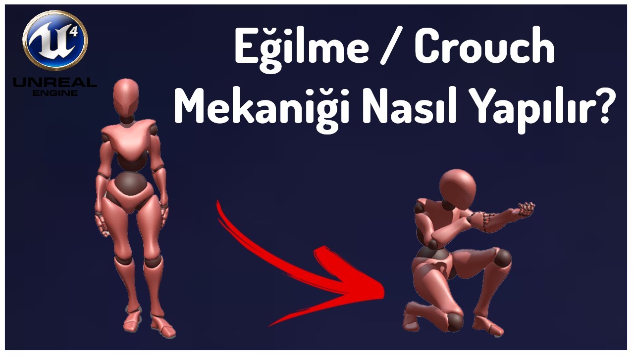 Nasıl Eğilme/Crouch Yapılır (Gelişmiş ve Akıcı) - Unreal Engine 5