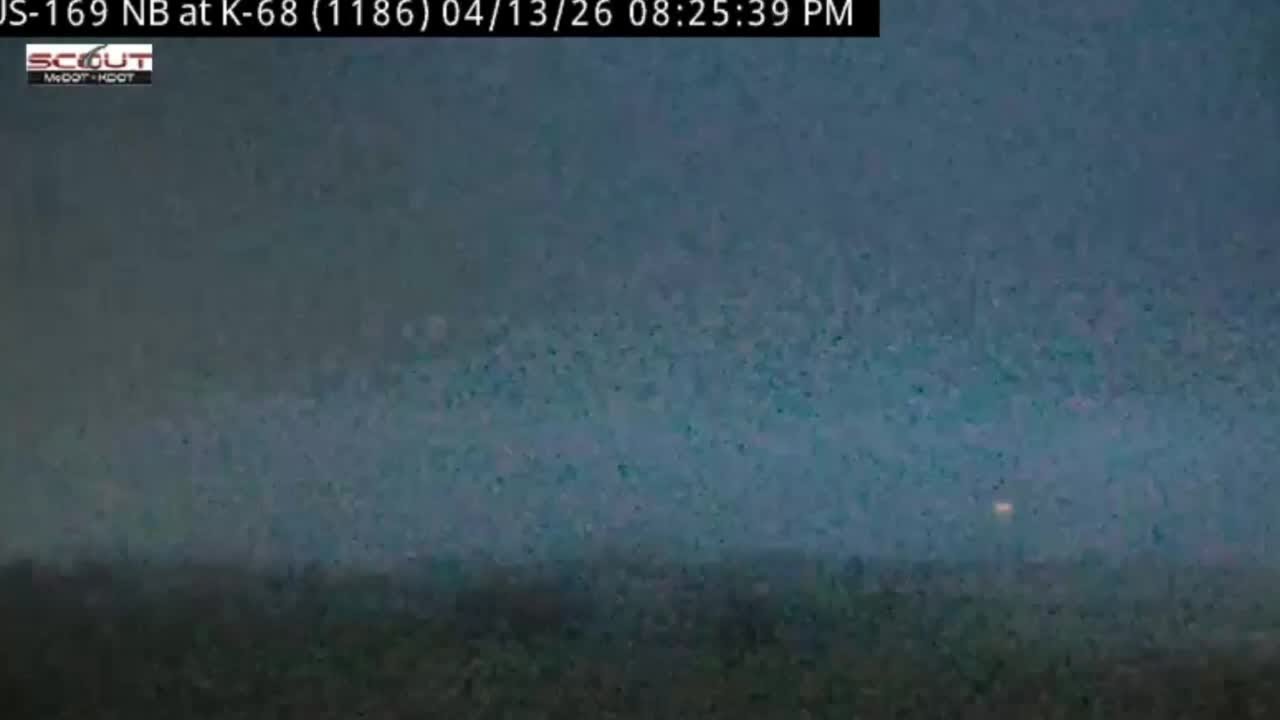 Traffic camera catches severe storm south of Kansas City