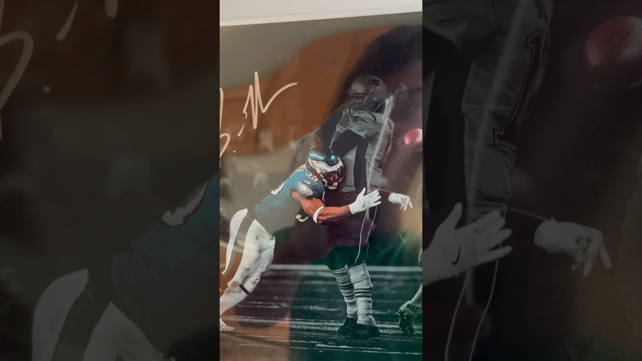 Brandon Graham Autographed Picture — Philly Pride