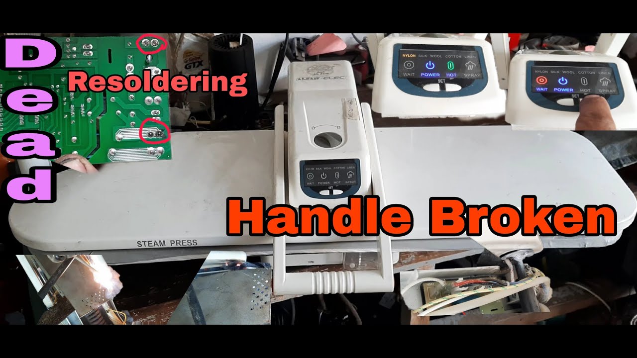 how to repair Iron Alsaif Elec STEAM PRESS Mod AL1565 or Handle Broken | Technical Ajaz Asghar
