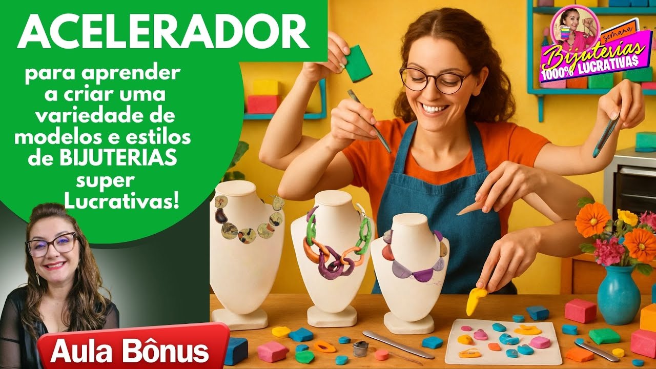 Aula Bônus - Acelerador para Aprender uma Variedade de Modelos de Bijuterias Super Lucrativas