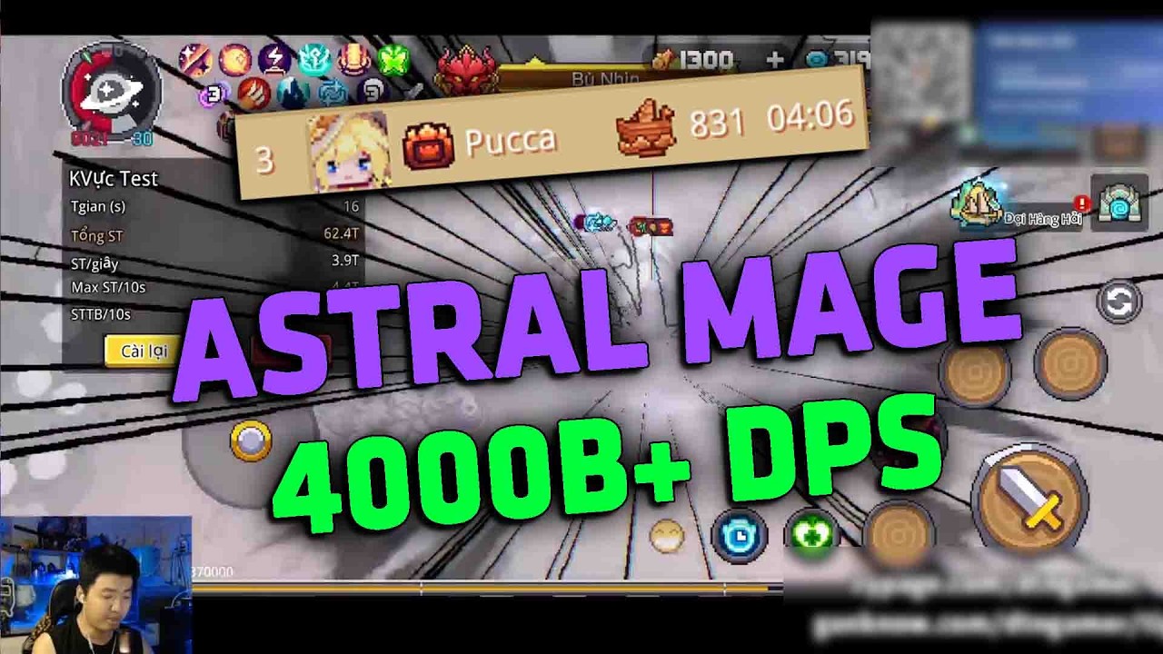 GOAT PUCCA Build ASTRAL MAGE 4000B DPS ĐỘ XE F1