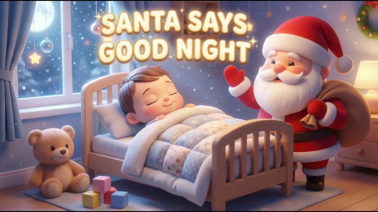 good night santa 🎅 | christmas sleep song for babies & toddlers