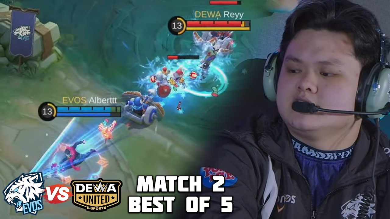 DUEL JUNGLER ASSASINS!! ALBERT LANCELOT VS REY HAYABUSA!! EVOS VS DEWA MATCH 2