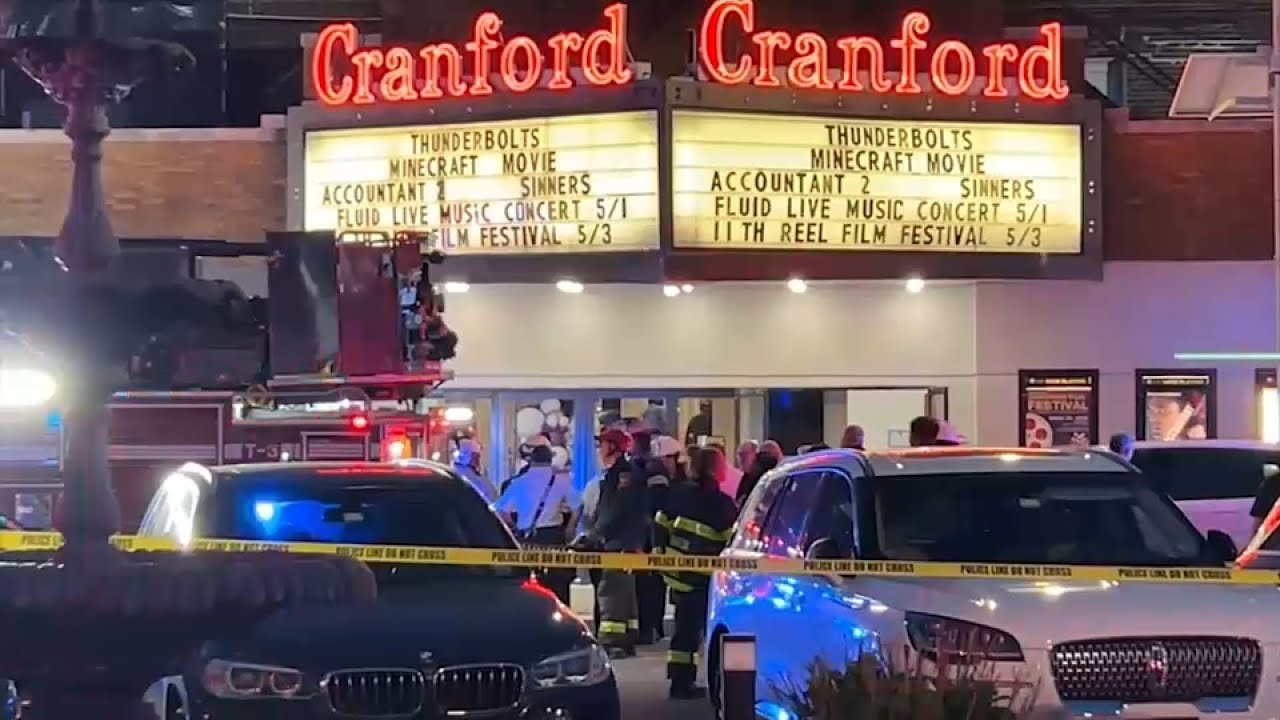 Cranford movie theater evacuated after ceiling collapse; no injuries
