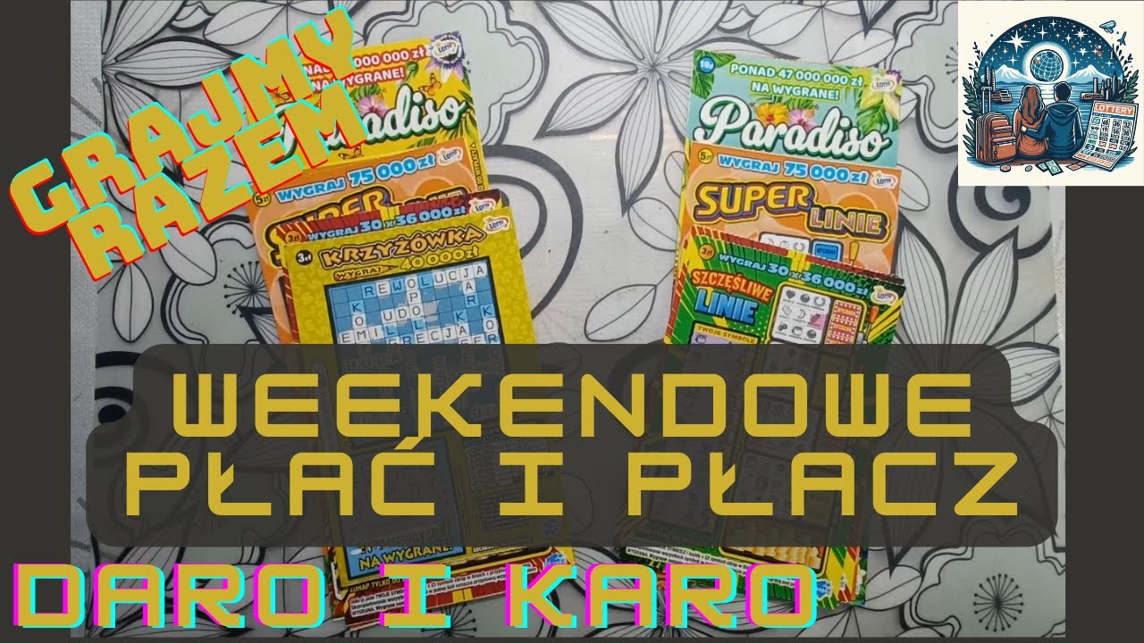 Daro i Karo zdrapkują 💑. Weekendowe drapanie offline oraz bonus 🥳👍 ODC #70 #lotto #zdrapki #scratch