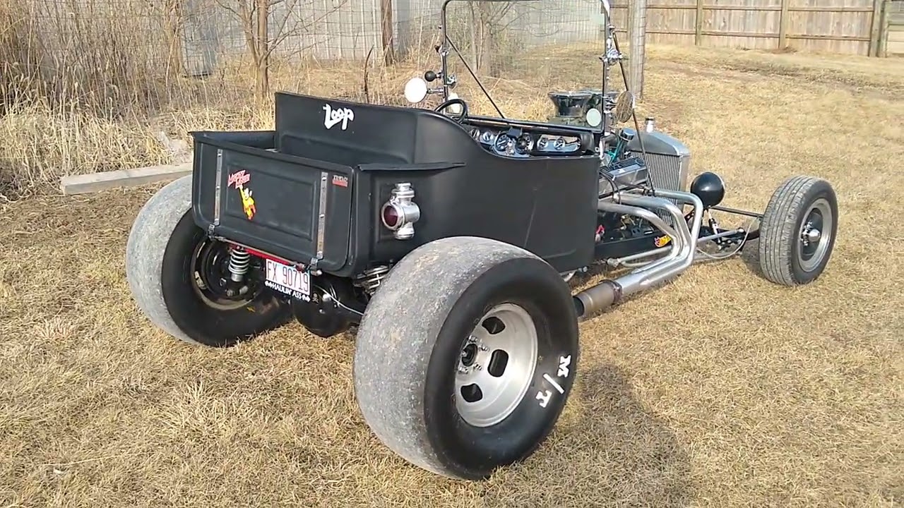 1923 t bucket ROADSTER..283.. 2 SPEED POWER GLIDE.. DUAL QUAD Holley 450s front disc brakes 