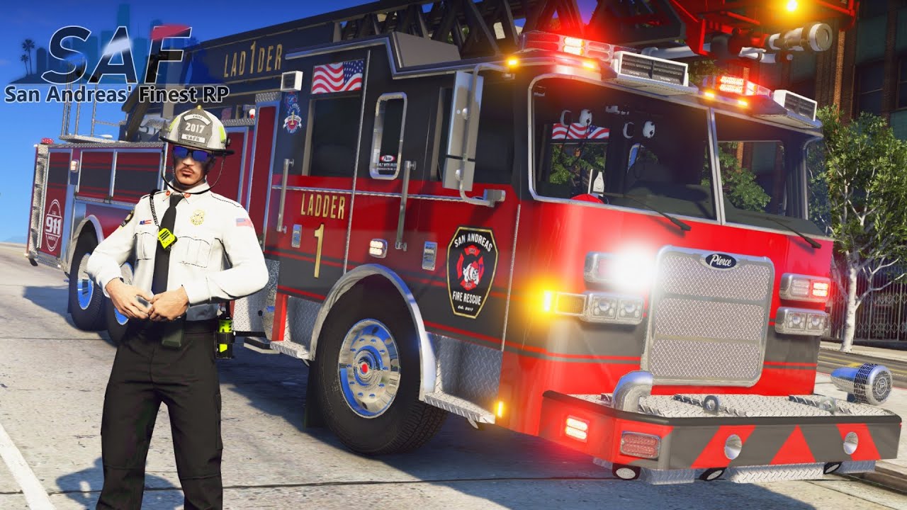 SA'F #528 - Fire In The Lobby! | GTA V RP