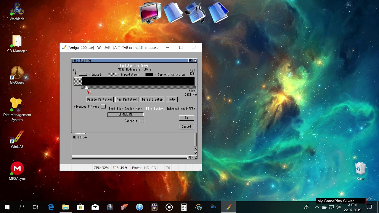 Dysk pod Amigę 1200, Emulator WinUae ;-)