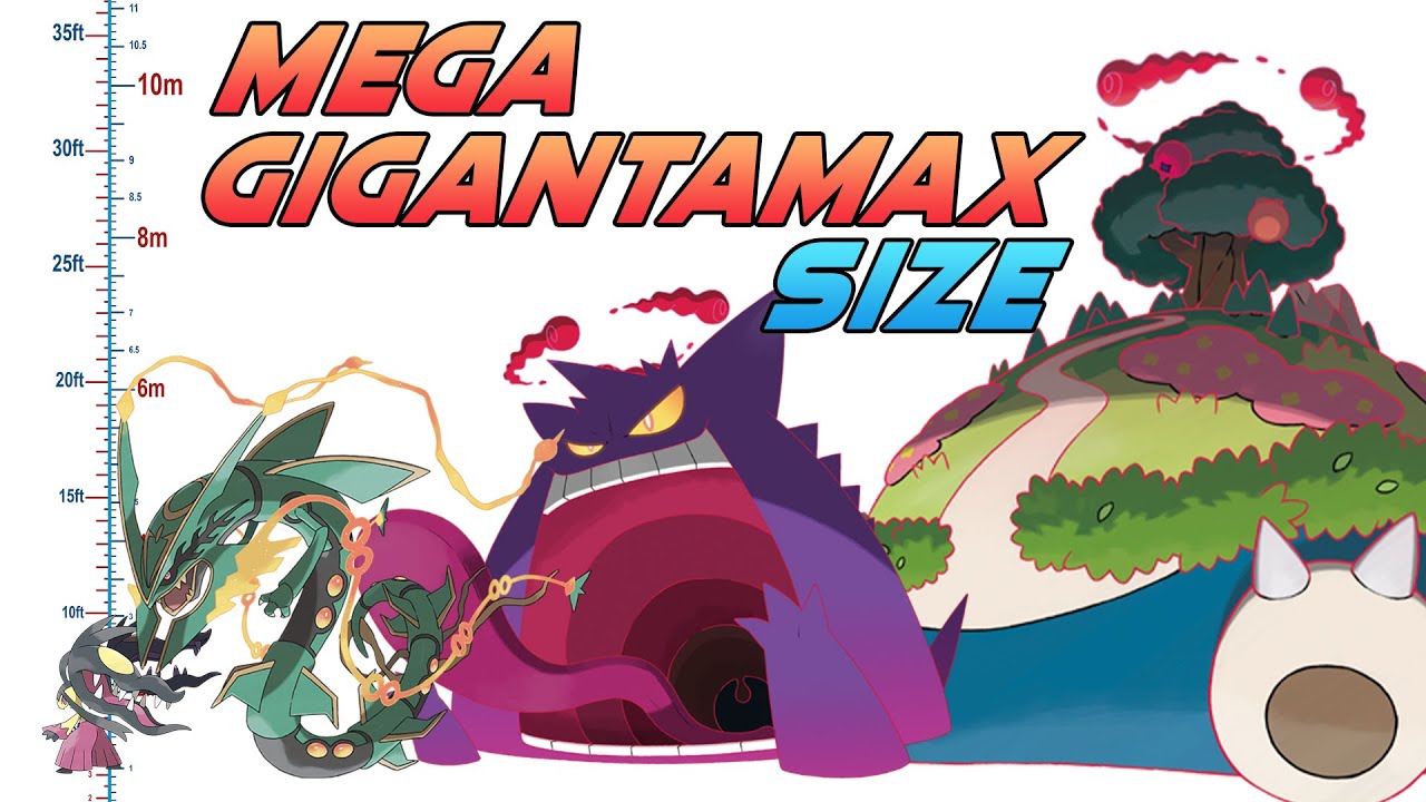 WORLD RECORD! Alolan - Mega - Gigantamax Pokémon Size Comparison 2023