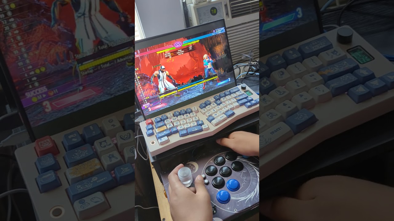 s2.toy box~analog arcade stick showcase with Street Fighter 6