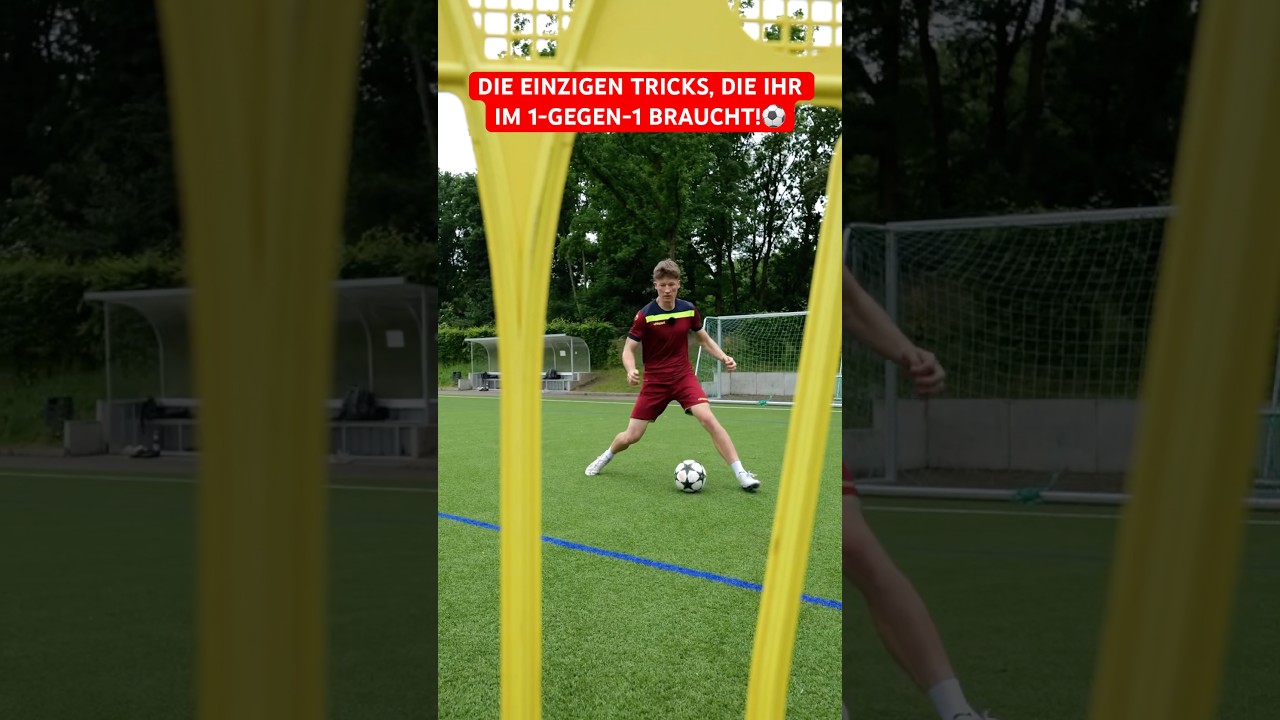 Die einzigen Tricks, die ihr im 1-gegen-1 braucht!⚽️ #fussball #tipps #tricks #tutorial