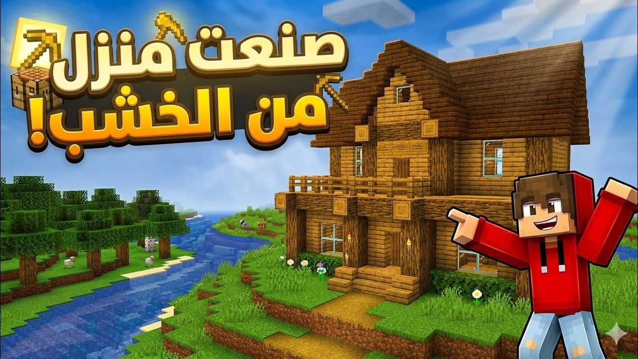 صنعت منزل من خشب!(النهاية!!)😭😱😱