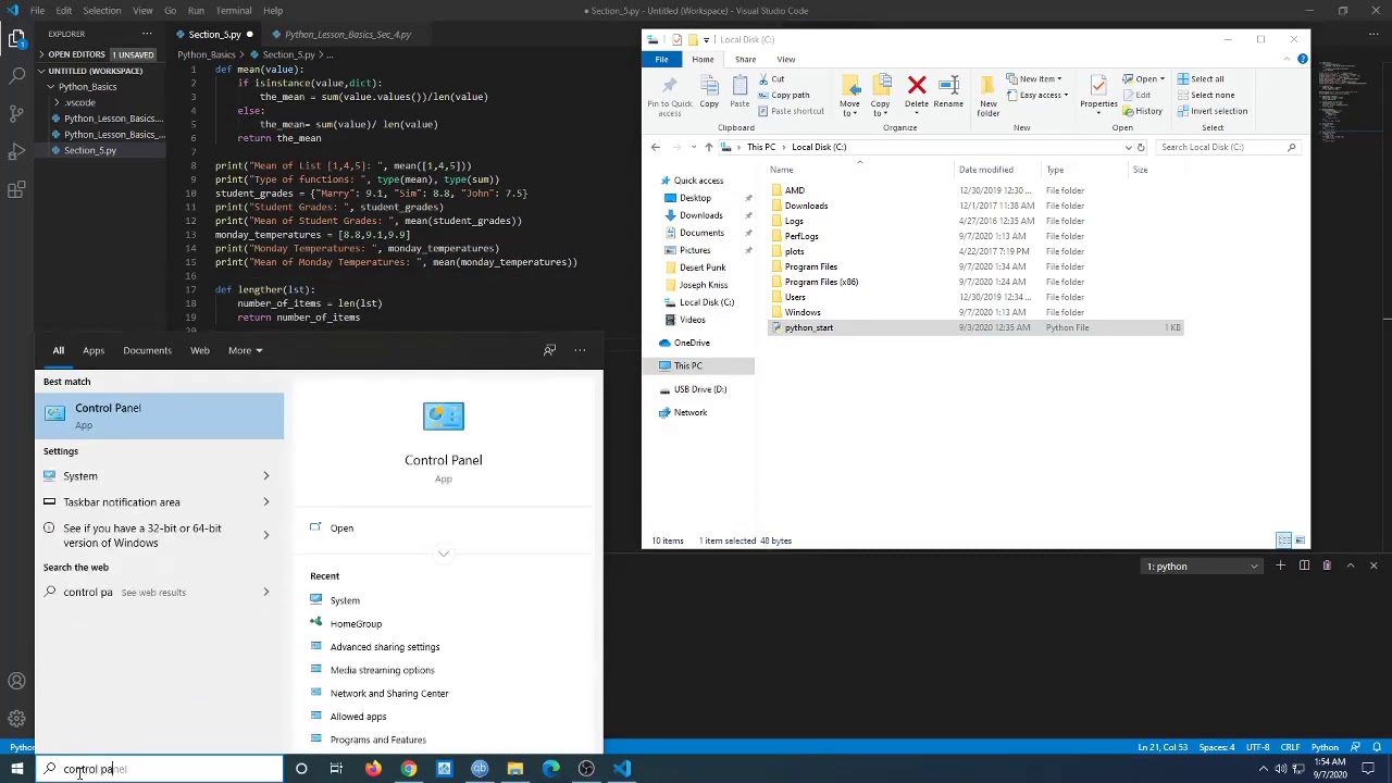 Python on Windows - PYTHONSTARTUP Tutorial