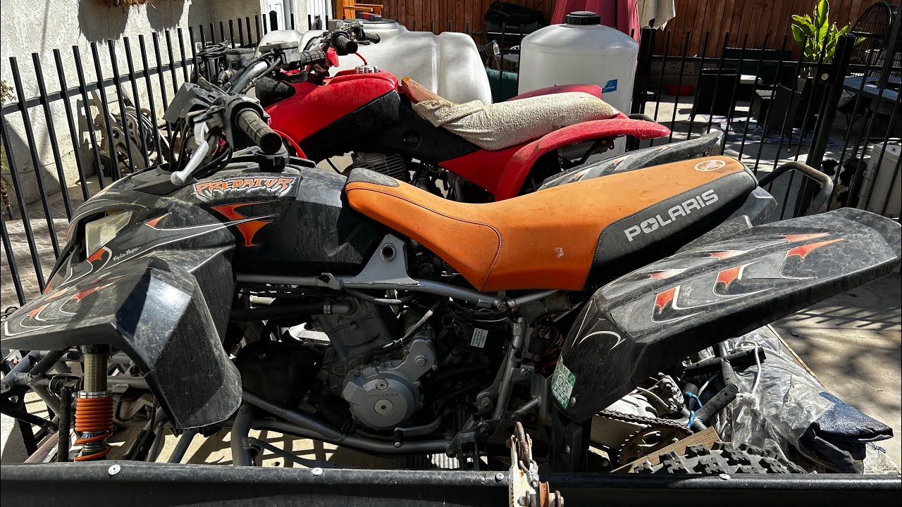 $400 POLARIS PREDATOR 500 LEFT OUTSIDE.. WILL IT RUN?