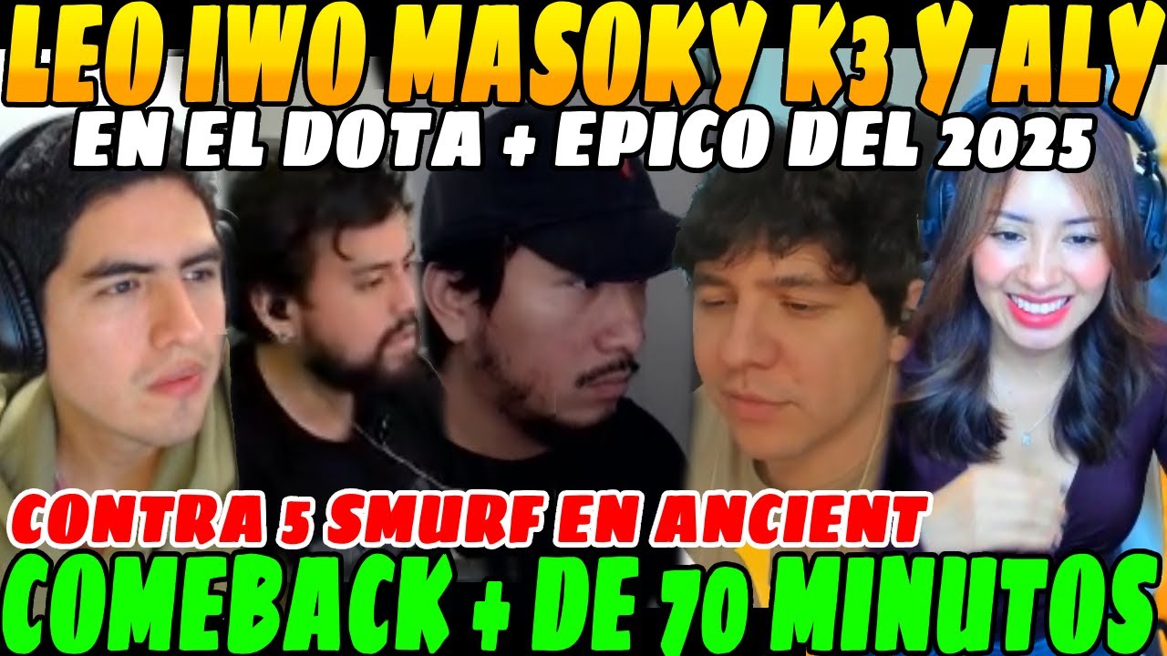 😲Leo Iwo K3 Aly and Masoku in the most EPIC DOTA of 2025😲| COMEBACK + Over 70 MINUTES, and this H...