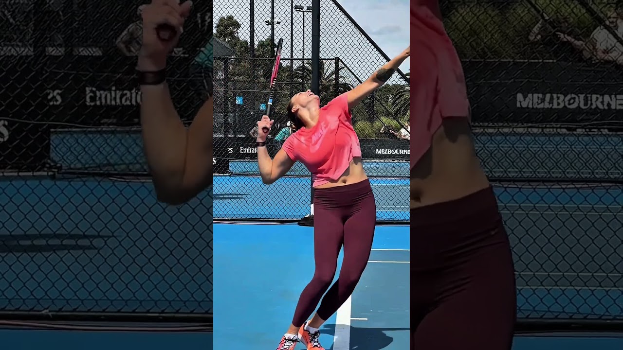 Indian Wells Champion Aryna Sabalenka Serve Slow Motion #tennis #serve #slowmotion #wtatennis #wta