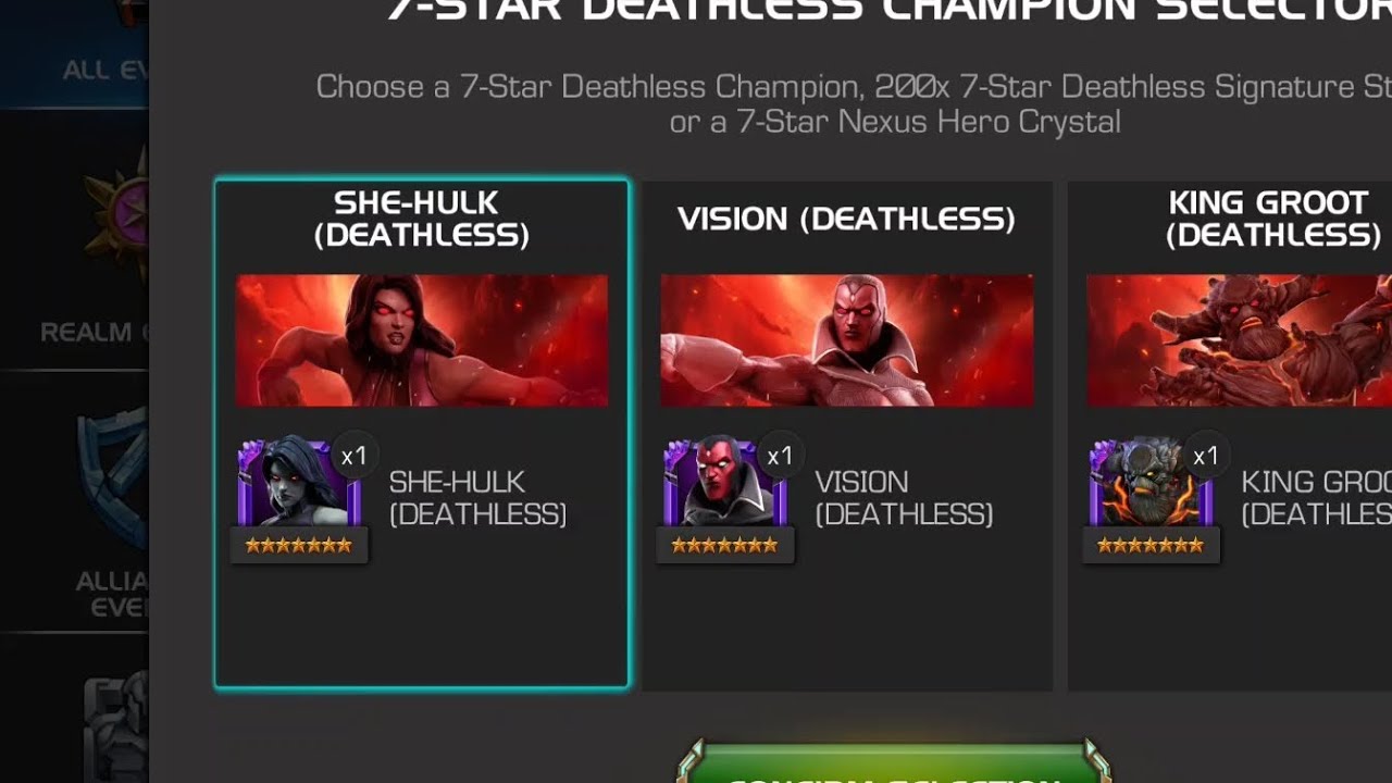 R1 Deathless She-Hulk Reward from Banquet Realm Event- Damage Showcase MCOC