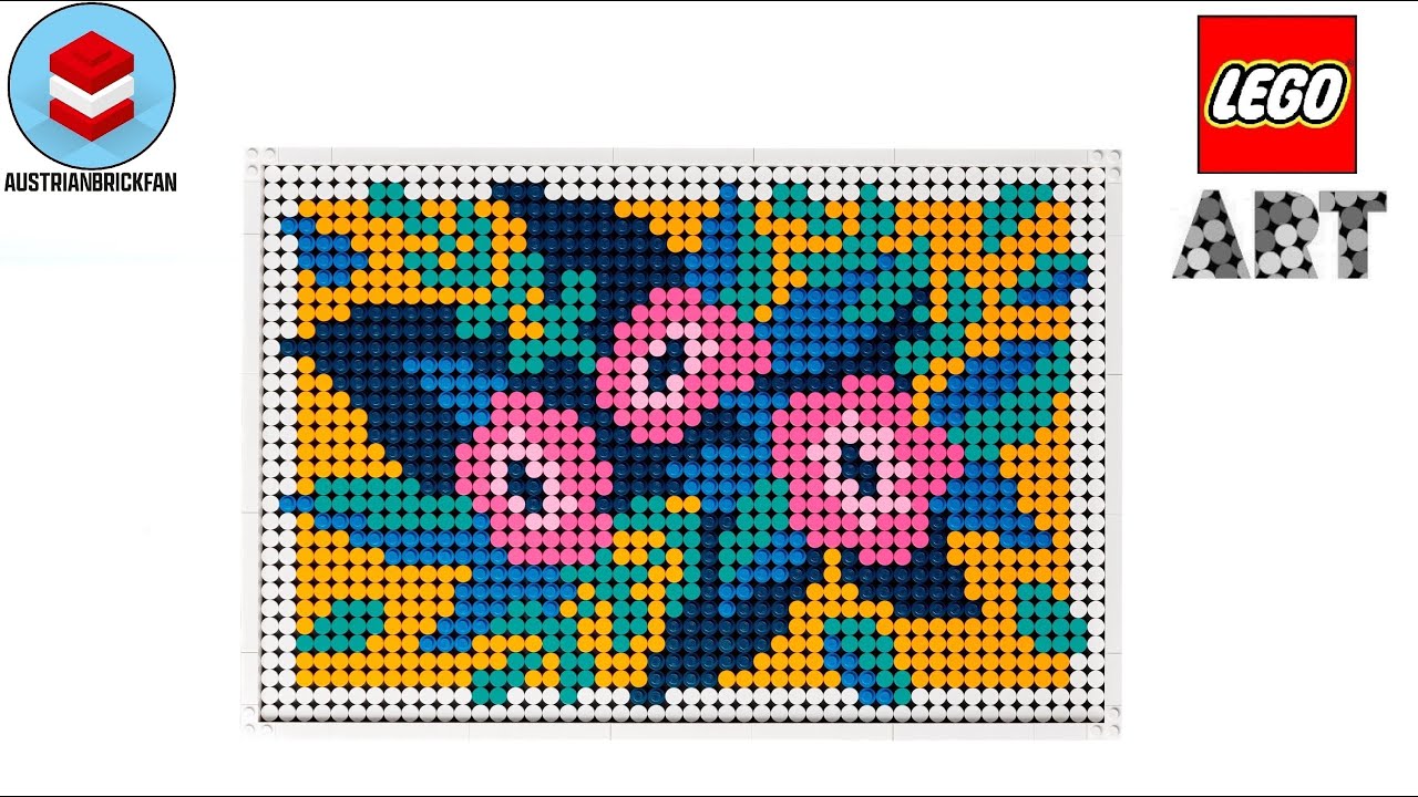 LEGO Art 31207 Floral Art Speed Build