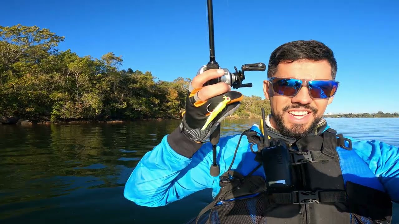 PESCANDO DE JIG DA CICHLA JIGS - LAGO PARANOÁ SÓ TUCUNARÉ