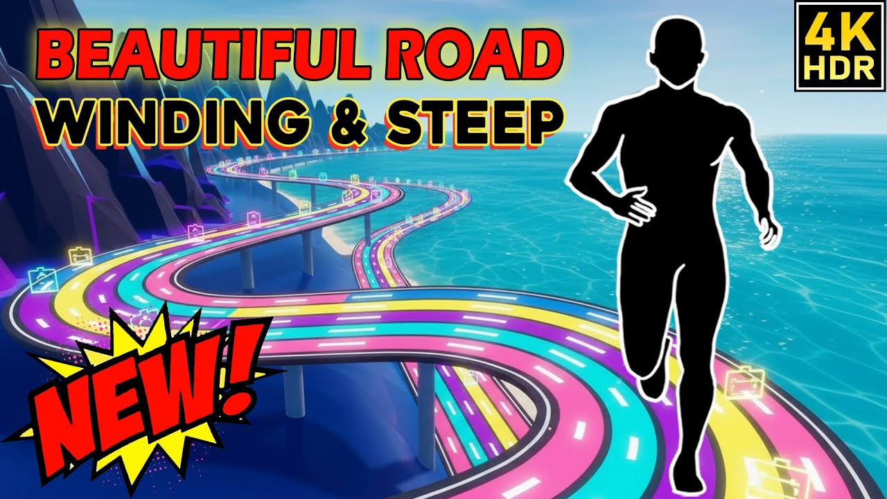 HIGH QUALITY Immersive Interactive Warm Up | Winding And Steep | Beautiful Road