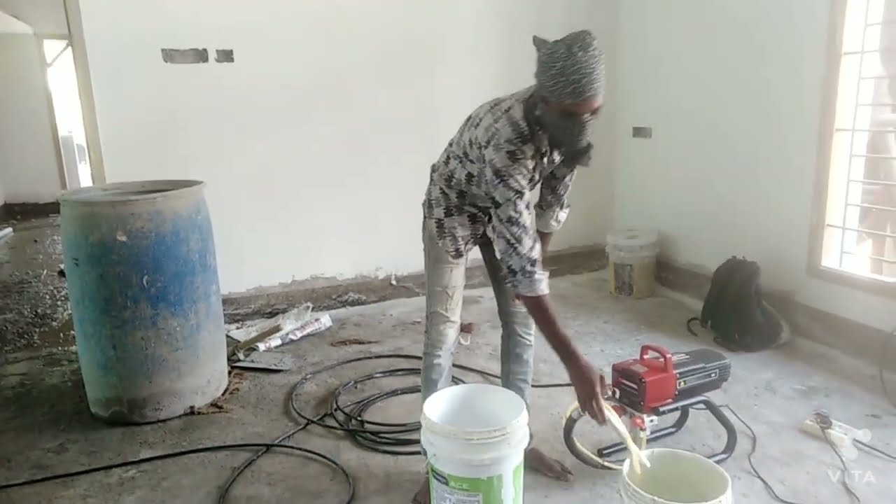 airless R 450 ceiling white apply