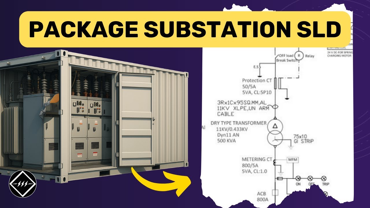 SLD of Package Substation | Explained with Example | TheElectricalGuy