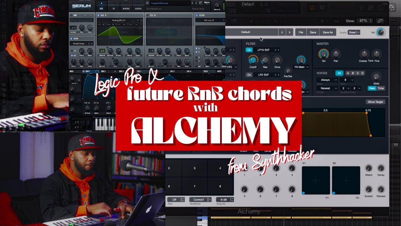 SYNTHHACKER Future RnB Chords using ALCHEMY Logic Pro X