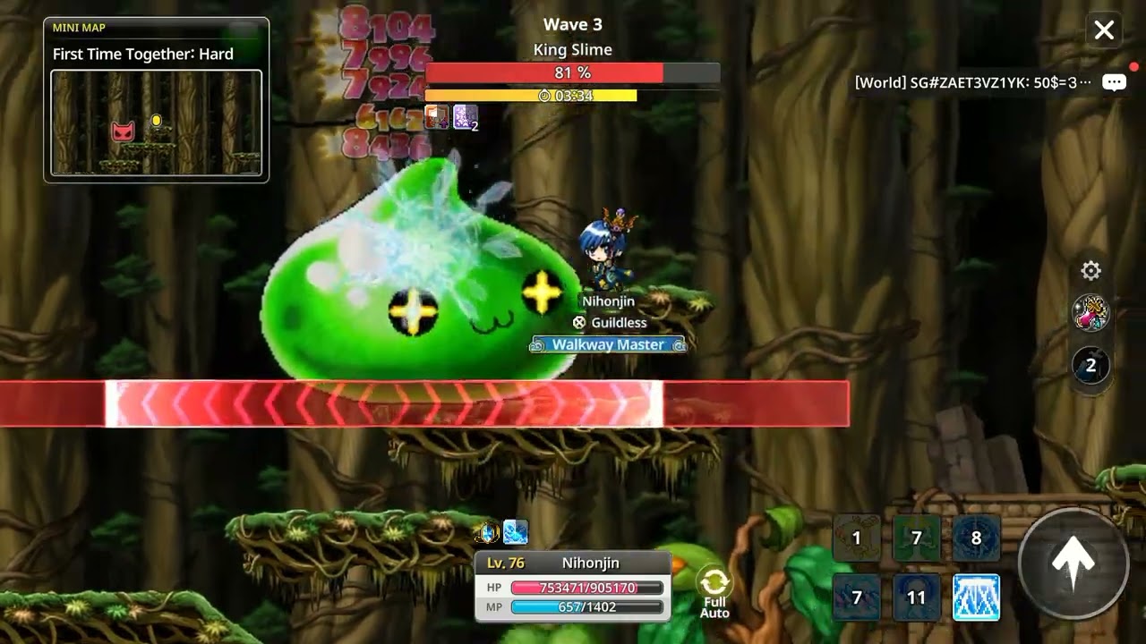 MapleStory Idle 1.333B Ice/Lightning Mage solo Kerning PQ hard