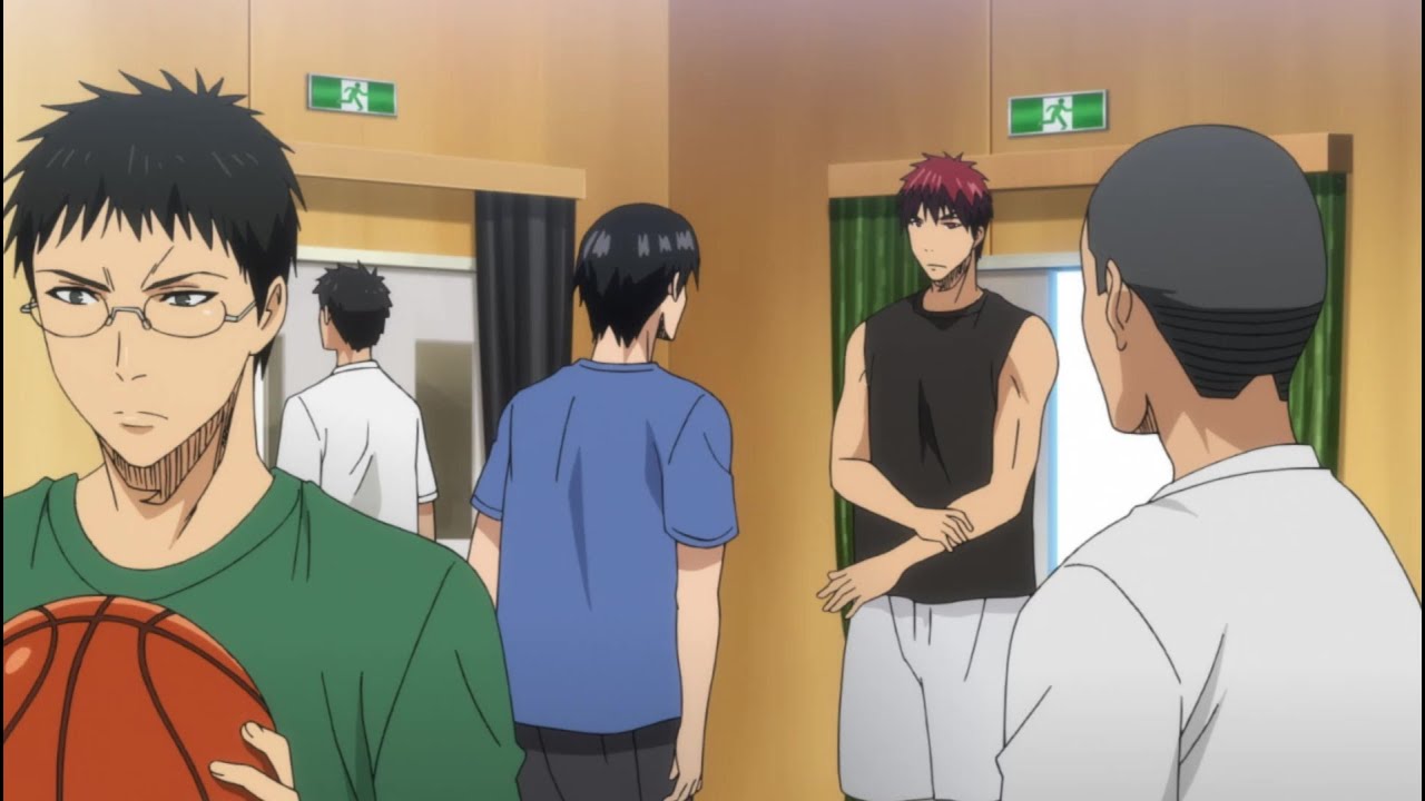 Kuroko and Teppei meet for the first time, Teppei challenges Kagami